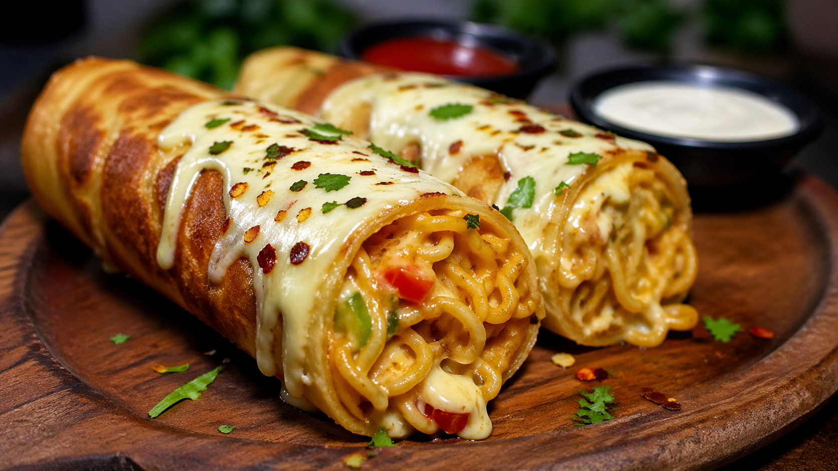 10 मिनट में बनाएं तवा मलाई मैगी रोल | Unique Street Style Recipe in Hindi