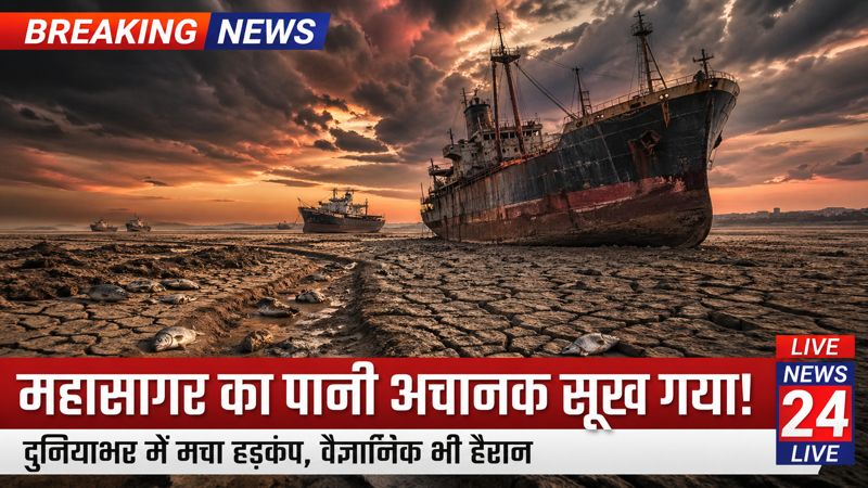 महा सागर का पानी अचानक सूख गया — दुनिया भर में मचा हड़कंप